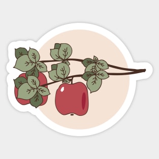 Pink Apples Sticker